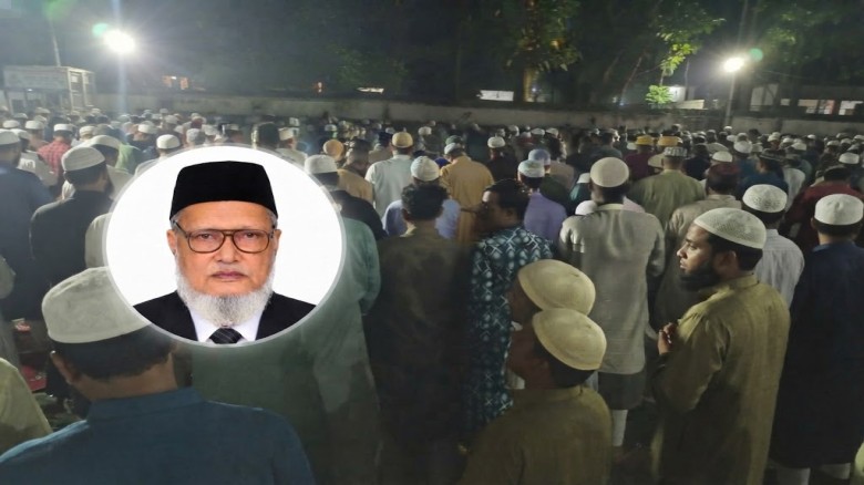শায়েস্তাগঞ্জে পীরজাদা সৈয়দ গাজিউর রহমানের জানাজায় অর্ধলক্ষাধিক মানুষের ঢল